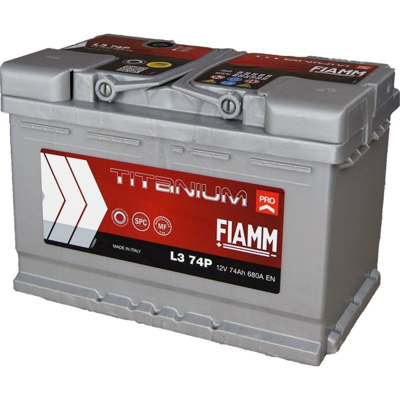 L3 / EB740 / H6 / 574.12 Batterie de démarrage FIAMM 12v 74Ah 680A positif  à droite · aitecbatteries