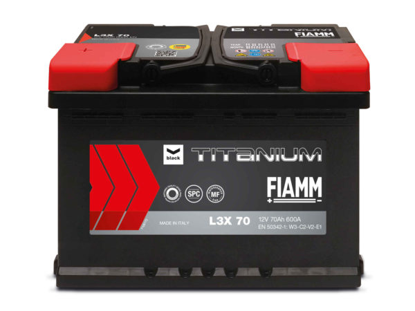 L3X L3L EB741 H6R Batterie de démarrage FIAMM 12v 70Ah 600A positif à gauche