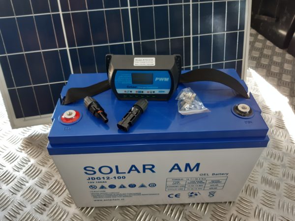 Kit solaire 12v 130w batterie120ah gel pour chalet et caravane valais sion suisse jardin frigo lumière – Image 2