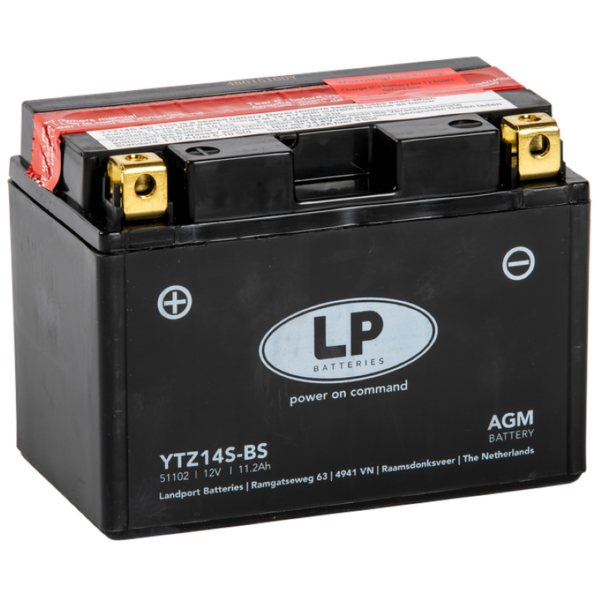 YTX14S-BS Batterie moto AGM 12v 11.2AH 200A Valais suisse sion conthey qualité Yuasa, Landport, fullbat